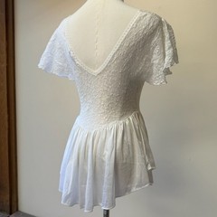 Vintage Cinema Etoile Ivory Lace Baby Doll Nightgown Shirt