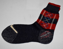 VTG Argyle Socks King James 40s 50s Blue Red Blue White Argyle 6 x 6 Boys 7 1/2
