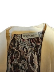 Blondie and Me Ivory/cream 2pc Skirt Suit Size 00 (24 Inch Waist)