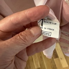 Alouette Paris Pink Metallic Jacquard Blazer Jacket France Women’s No Size VTG