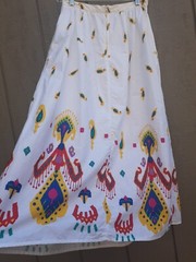 Vtg 70s Claude Skirt Made in Brazil Long Maxi Pockets 27 XS S Latin America