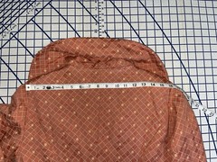 VTG Homemade Jacket Deep Apricot Color With Lining. With A Button Up A Line Cut.