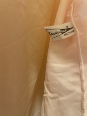 VINTAGE Shadow Line Pink Satin Bed Jacket M