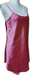 • Vintage Basic Editions Women’s Sexy Satin Chemise Nightie Slip Sz Medium Coral
