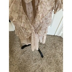 Vintage Gunne Sax by Jessica McClintock Size M Floral Prairie Dress High Neck LS