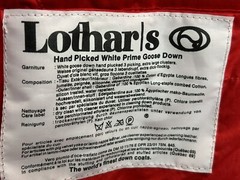 NEW! Vtg Lothar’s Goose Down Coat Jacket 1X Plus Red Nieman Marcus Double Breast