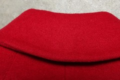 Vintage 60’s USA Union-Made Ruby Red Shagmoor Wool Coat – M / L