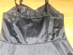 Vintage Unbranded Black Nylon Slip*sz38*Made In USA