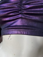 Vintage Wet Seal Tube Top Bandeau Metallic Indie Sleaze Emo Scene Rave y2k 2010s