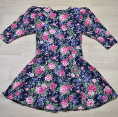 80s Byer Too! Prarie Mini Skate Dress Floral Coquette Size 9 VTG