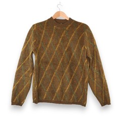 Vintage Alexander’s Worsted Wool/Mohair Blend Sweater Women’s XL Brown Pullover