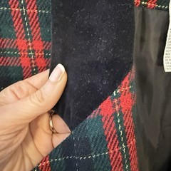 Vintage Sag Harbor Plaid Wool Blazer Women’s 16 Velvet Tartan English Country