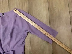 Vtg 1950s/19060s Teena Paige Celanese Dress-Women’s XS-Fitted Waist, 3/4 Sleeve