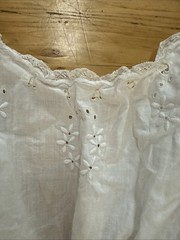 RARE Antique 1900 Women Eyelet Lace Camisole One Piece Bloomers Jumpsuit Romper