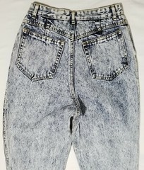Rio by Stephen Mardon VTG High Waist Mom Jeans 28X28 Tapered Striped Leg Blue