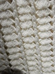 Vintage White Bat Wing Crochet Cape Poncho with Fringe & Notched Collar (Greece)