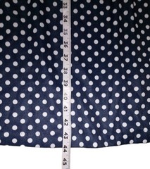 Vintage MW 60s Women’s Sz16 Navy Blue Polkadot Midi Dress PinUp/Rockabilly Retro