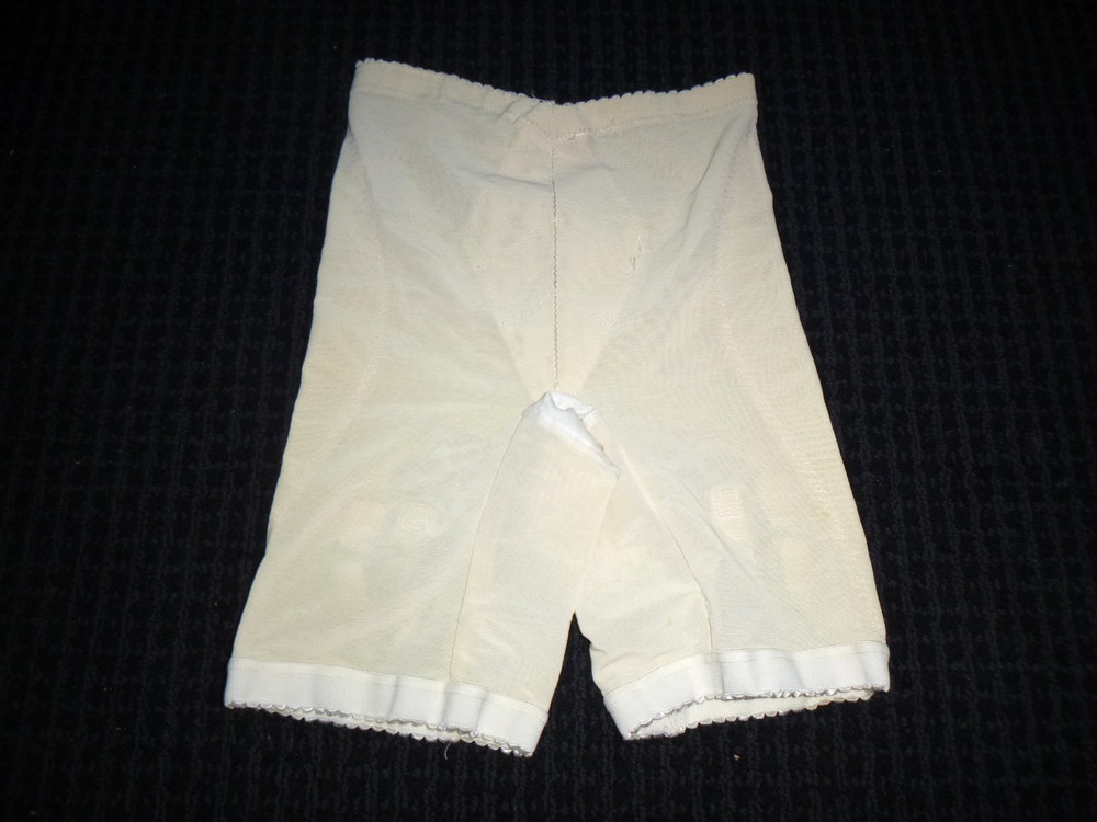 Vtg 60s Tantalines by Willoform Girdle #517 Off White 4 Garters Sz L Union Label