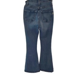 Vibrant MIU Tall Bell Flare High Rise Jeans Dark Wash Size 1 W24 Retro Stretch