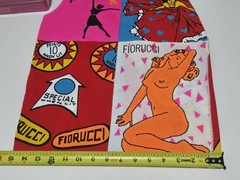FIORUCCI RARE VTG 80s WOMEN’S NEW WAVE ITALIAN FASHION POP ART BEACH T-SHIRT NIB