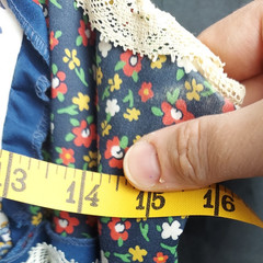 1970’s Da AlCa Lacey Ruffled Floral Cottagecore Dress Size 9-10