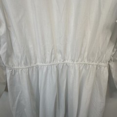 Vintage The American Shirt Dress Full A Line Skirt Solid White No Belt Size 18