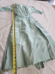 Vintage 50s Harry Keizer Silk Mint Easter Prom Fit Flare dress W20″