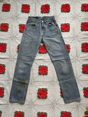 Vintage 90’s Levi’s 501 Jeans W26 Made in USA Light Wash Button Fly High Rise