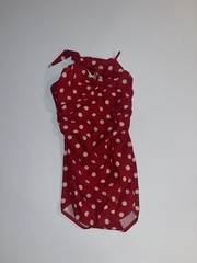 Esther Williams Red White Polka Dot One-Piece Swimsuit Size 8 Style 11111