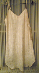 VINTAGE NWT Barbizon Ellie Set Ivory Med Nightie & Robe w/ Belt Polyester Lovely
