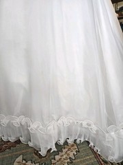Vtg Wedding Dress Bridal Originals 70s White Long Sleeve w/ Blushing Veil