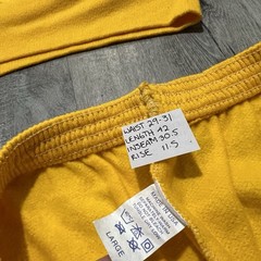 VTG 70s/80s Yellow Blank Sweat Suit Athletic Cotton Drawstring Sweatpants NWT