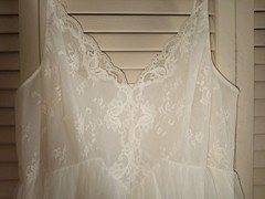 Vintage Shadowline Lingerie Nightgown and Peignoir Robe Chiffon Set Size Small
