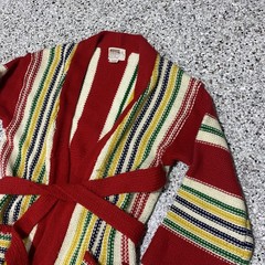 VTG 70s Montgomery Ward Boho Poncho Style belted Cardigan Flared sleeves RARE