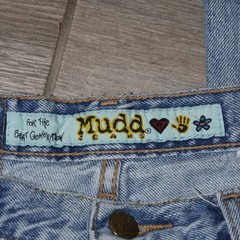 Vintage Mudd Flare Jeans Womens 3 Blue Denim Embroidered Logo Y2K 90s 435017