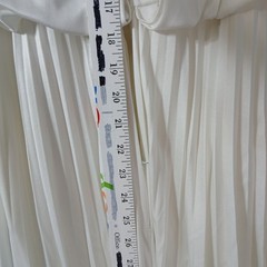 JCPenney Fashions Vintage Wedding Dress Train Long Sleeve Blouson Union Tag Sz10