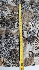 Vtg Jacket Animal Print Silk Designer Bomber L FUDA International 90s