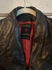 Vintage 1970’s P.B.D. Brown Leather Tie Jacket – Small (7)
