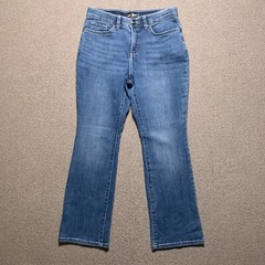 Vintage Lee Womens Jeans 8 Petite Regular Fit Blue Bootcut Medium Wash Mid Rise