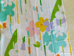 VTG Catherine Ogust Penthouse Gallery mod Sakura, bamboo & butterfly shirt dress