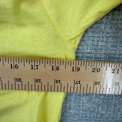 Vintage Fruit of the Loom Craft Aholic T Shirt Women M Yellow Graphic Art Indie
