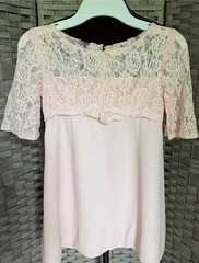 50’s Vintage PINK BROCADE TAILORED Cocktail SHEATH DRESS – XS