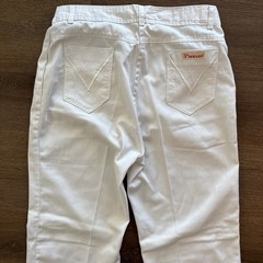 Vintage PIZZAZZ Pants High Waist 70s 80s White Made In USA 30×30