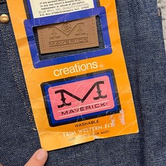 Vtg Blue Bell Maverick Jeans Size 18 (Fits 35×32) Blue Bell Bottom Western Fit
