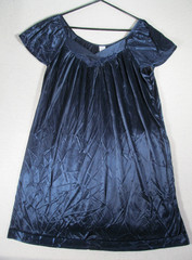 Vintage Cool Clothing Womens Night Gown Size Large Navy Blue NWT