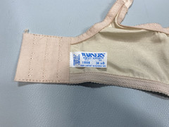 WARNER’S Vintage Bra SIZE 34D beige nude soft cup underwire classic 01500