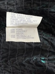 Vintage Givenchy Sequin Top 80s Black Green Statement Blouse