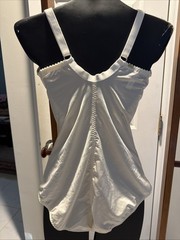 Chantelle French Lingerie 42DD Shaping Bodysuit Ecru Lace Wire Cup 323 3377 Vint