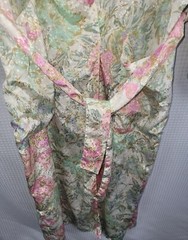 Vintage Jo Intimates Polyester Satin Floral Shimmery Wrap Robe Size Medium
