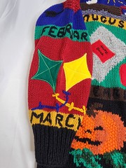 Vintage NWT Croft Barrow Holiday Teacher Months Grandma Knit Cardigan Sweater Sm